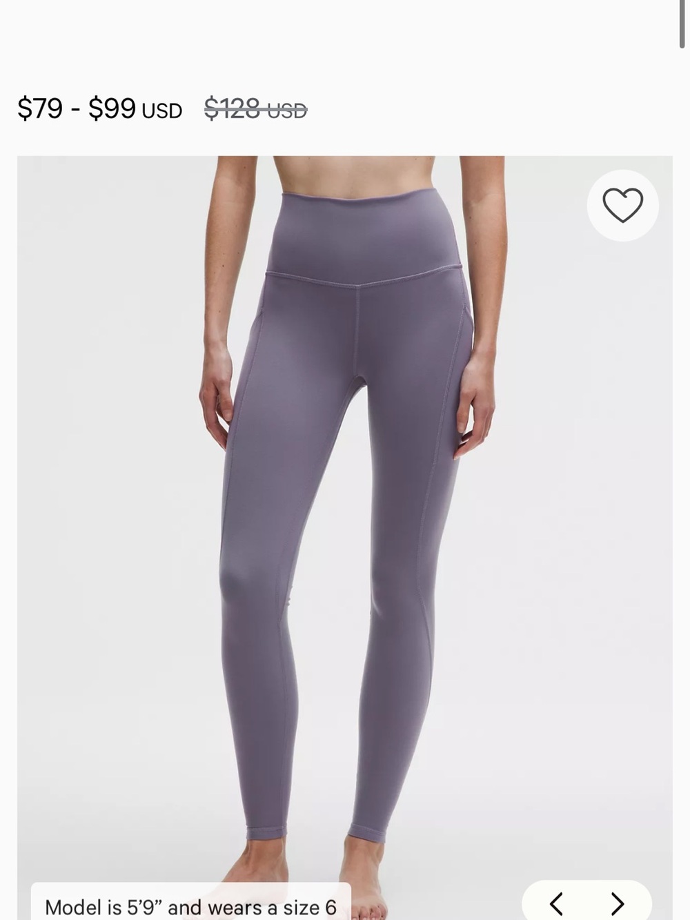 Lululemon Purple Leggings - Picture 5 of 6